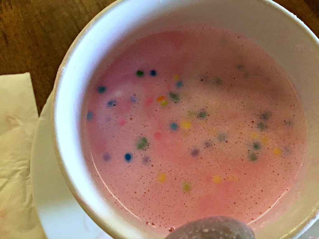 Unicorn Hot Chocolate at Creme & Sugar